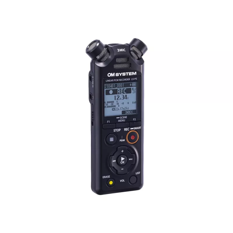 Garso įrašymo diktofonas Olympus LS-P5 juodas 149h įrašymo trukmė 72h baterijos veikimas