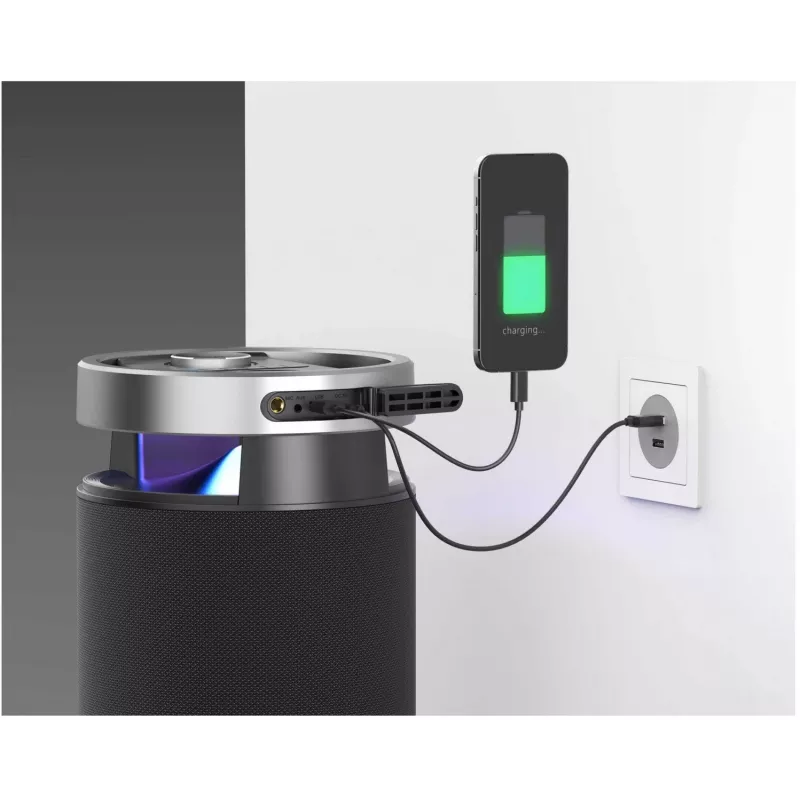 Nešiojamas Bluetooth garsiakalbis SENCOR Resonex Lounge 130W, IPX7 vandeniui atsparus, TWS, LED apšvietimas