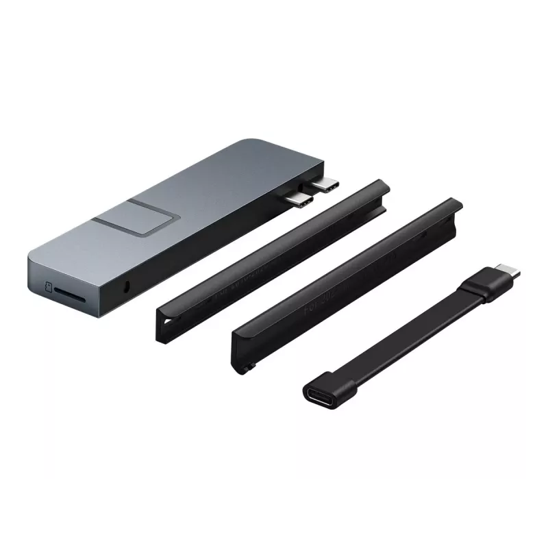 HyperDrive DUO PRO 7-in-2 USB-C centras, skirtas MacBook Air/Pro 2016-2020, su HDMI ir Ethernet LAN (RJ-45)