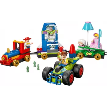 LEGO Disney Toy Story šventinis traukinys ir RC automobilis 43264 – 206 dalių, 4 minifigūrėlės, 4+ metai