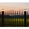GB128 LED saulės energijos lempa tvoros stulpui, Juoda - Žalia Mėlyna