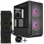 Lian Li LANCOOL 216 korpuso rinkinys + HYDROSHIFT II LCD-C 360TL AiO - juoda