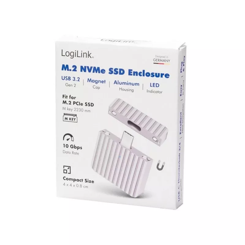 Labai mažas USB3.2 Gen2x1 SSD korpusas USB-C NVMe