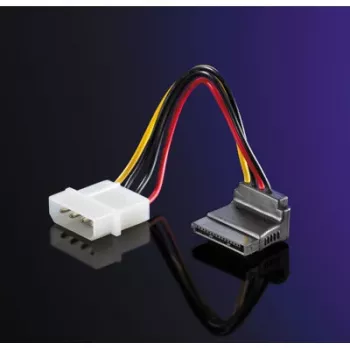 ROLINE adapterio laidas 4 pol. HDD / SATA, kampinis (11.03.1061)