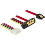 SATA kabelis DeLOCK 85231 0,3 m SATA 7 kontaktų + Molex 4 kontaktų