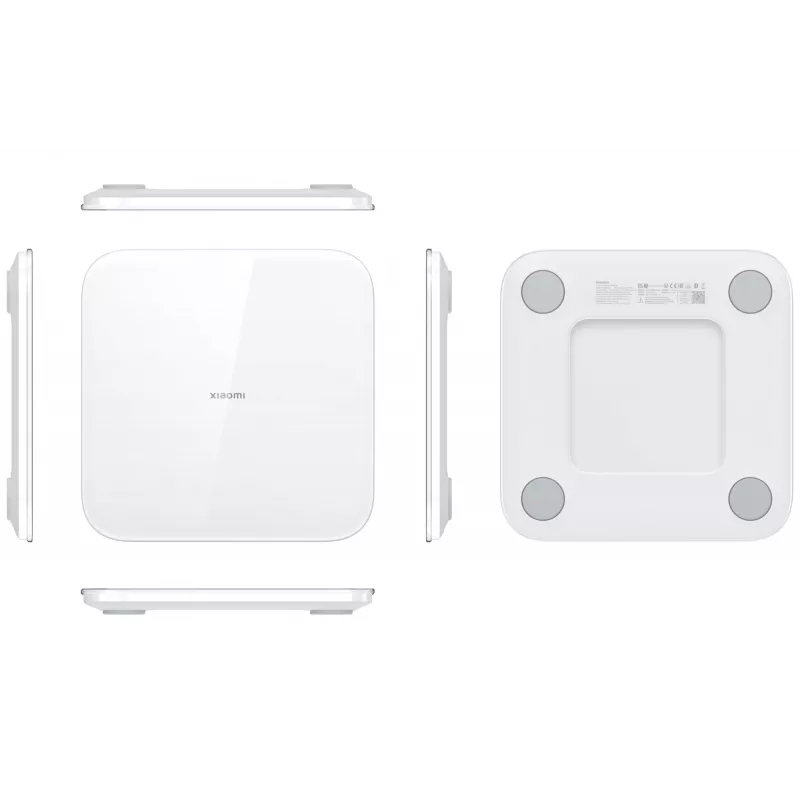 Svarstyklės Xiaomi Smart Scale S200 – maks. 150 kg, tikslumas 50 g, 280×280×24,5 mm, balta