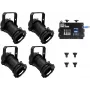 PAR-16 Spot rinkinys EUROLITE dim2warm EDX-4 DMX RDM LED dimerinis blokas