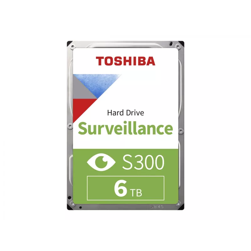 Toshiba S300 stebėjimo 3.5 inch vidinis kietasis diskas SATA 6GB/s - 6TB, 5400RPM