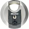 MASTER LOCK Excell diskinis spyna 70 mm nerūdijančio plieno, uždengtas lankelis, skirtingi raktai