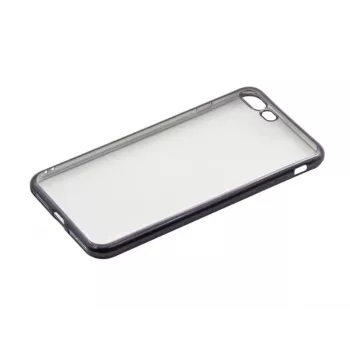 Dėklas Tellur TLL121041 iPhone 7 Plus silikoninis juodas permatomas