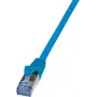 Tinklo kabelis LogiLink 1m RJ-45 Cat6a mėlynas