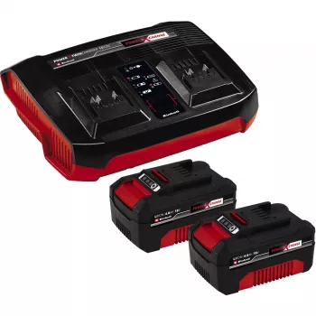 Įkroviklio rinkinys Einhell 2x 4.0Ah Twincharger AC LED