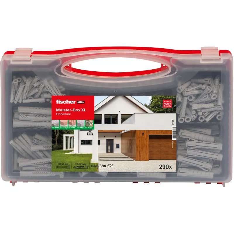 fischer 577159 Meister-Box XL kaiščių rinkinys dėžutėje 290 vnt.