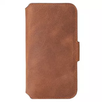 Krusell PhoneWallet Samsung Galaxy S21+ vintage cognac – odinis dėklas su pinigine