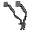 Dvigubas monitoriaus laikiklis LC-Power LC-EQ-A34B-D 34 col. juodas, spaustuvas, 40 kg