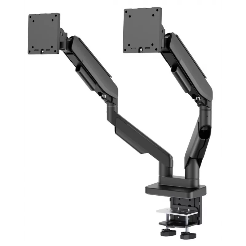 Dvigubas monitoriaus laikiklis LC-Power LC-EQ-A34B-D 34 col. juodas, spaustuvas, 40 kg