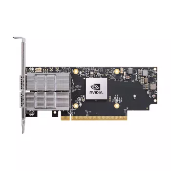 Tinklo adapteris NVIDIA ConnectX-7 Vidinis Skaidulinis 50000 Mbit/s PCIe, juodas/pilkas