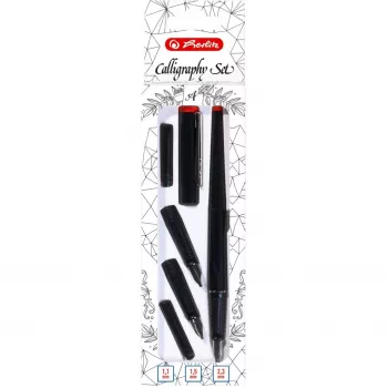 Kombinuotas rašiklių rinkinys Herlitz 8623001 juodas, 5 vnt.