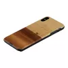 Man and Wood dėklas iPhone XS Max juodas – natūralios medienos apsauginis dangtelis