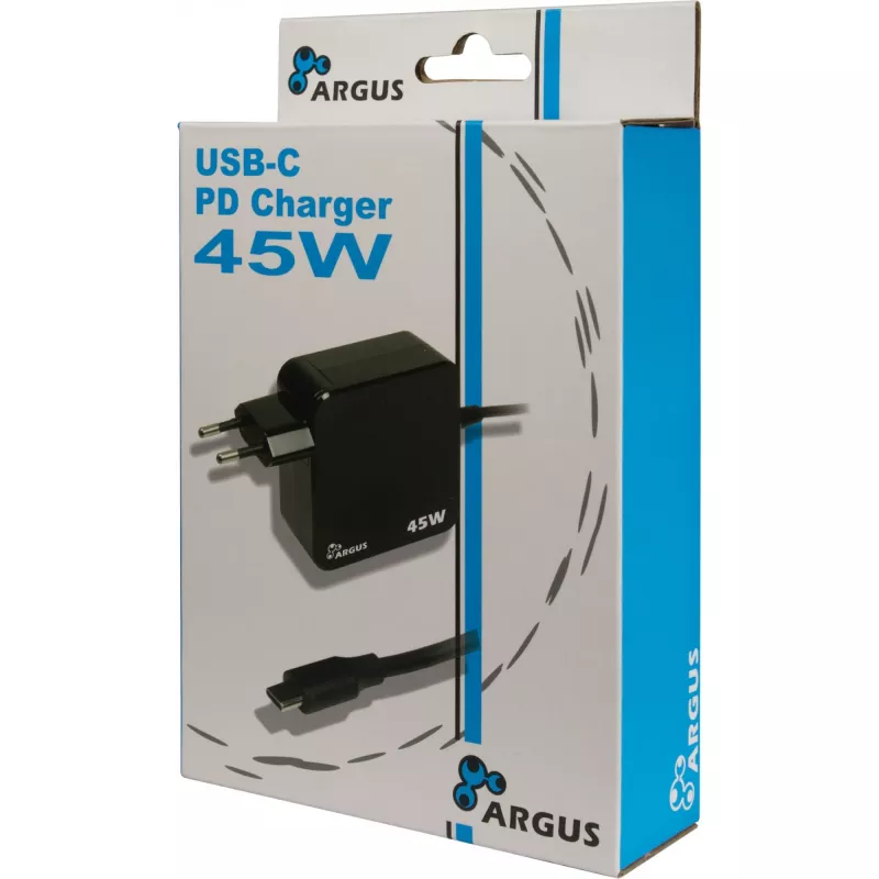 Įkroviklis Inter-Tech PD-2045 Universalus Juodas AC Vidaus 20V USB-C
