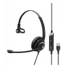 EPOS IMPACT SC 230 USB MS II Mono ausinių komplektas su USB-A jungtimi, linijos valdymu, sertifikuotas Microsoft (1000578)