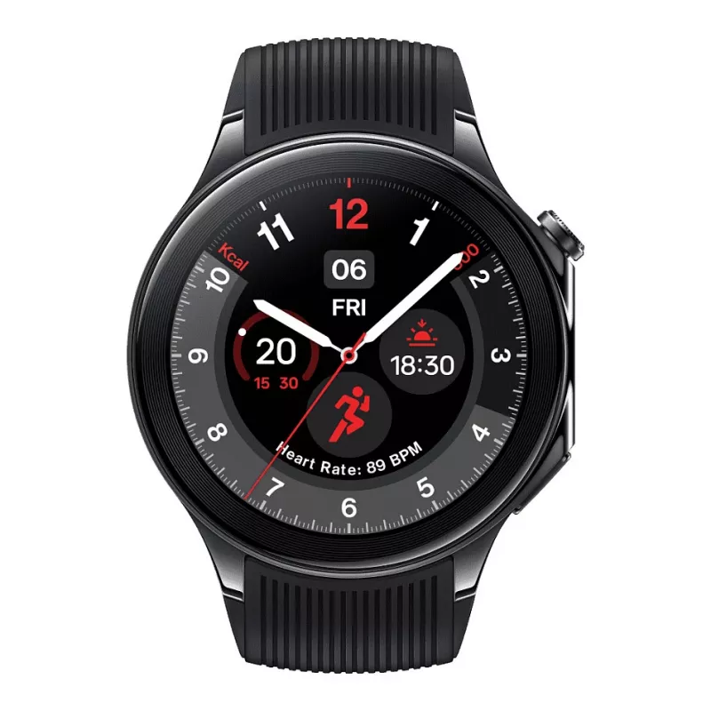 OnePlus Watch 2 46 mm išmanusis laikrodis su fluoroelastomeriniu dirželiu