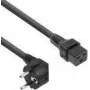 ACT maitinimo laidas CEE 7/7 (kampuotas) - C19 IEC Lock juodas 2 m, EL262S