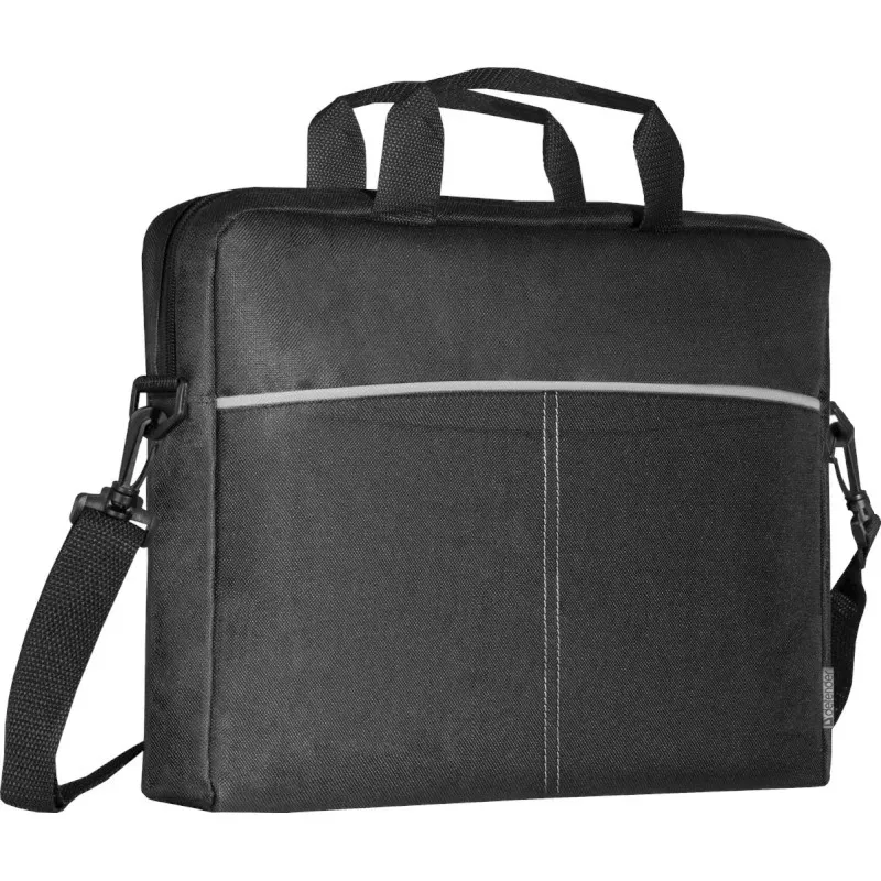 Dėklas nešiojamam kompiuteriui DEFENDER Lite 39,6 cm (15,6 colio) juodai pilkas, poliesteris, užtrauktukas, rankena, nuimamas peties diržas