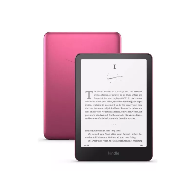 E-knygų skaityklė Amazon Kindle Paperwhite Signature Edition 2024 – 7 colių ekranas, 32 GB, IPX8 atspari vandeniui, USB-C, avietinė