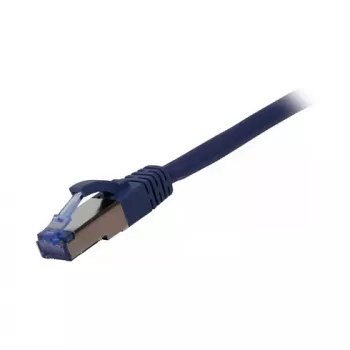 Pataisos kabelis RJ45 CAT6A 500 MHz 0,5 m mėlynas S-STP (S/FTP) su GHMT sertifikatu - AW