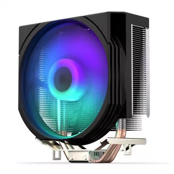 ENDORFY Spartan 5 ARGB, procesoriaus aušintuvas, integruotas Fluctus 120mm ARGB ventiliatorius, ryškus ARGB LED apšvietimas, suderinamas su AM5, AM4, LGA1700, LGA1200
