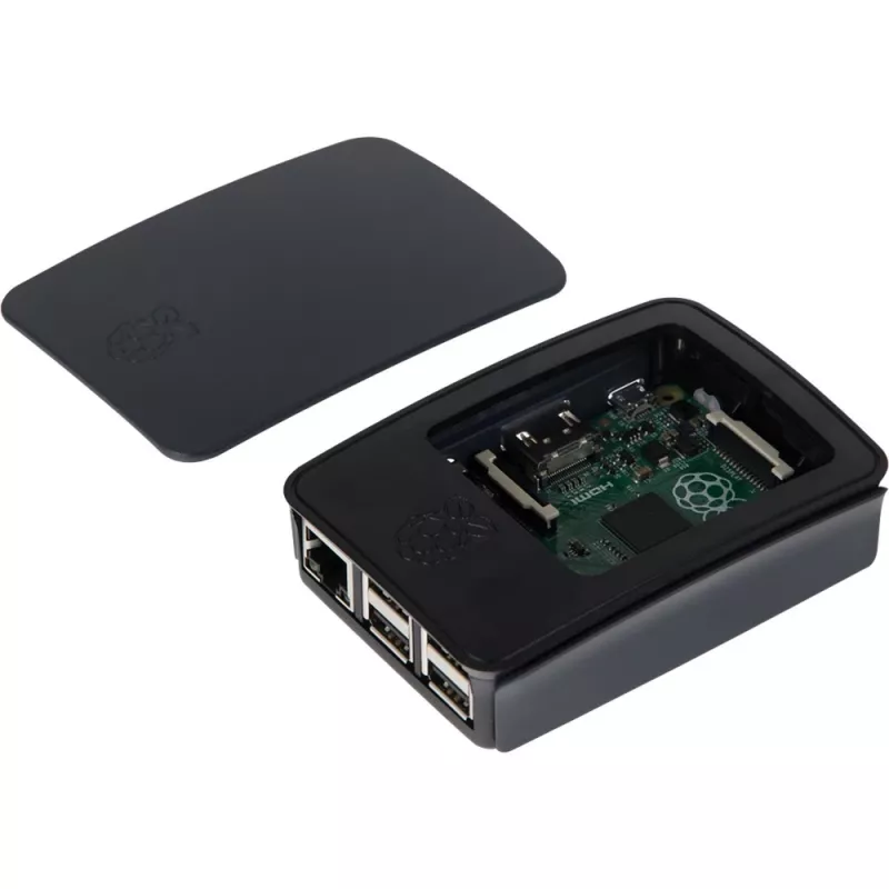 Raspberry Pi Pi - Dėklas - ABS plastikas - Juodas