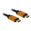DeLOCK HDMI kabelis HDMI (M) į HDMI (M) 50 cm, triguba izoliacija, juodas/auksinis, 8K palaikymas