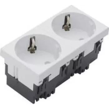 HAGER ESR2339010 Schuko kištukinis lizdas 2-f Rastec 33G rw (ESR2339010)