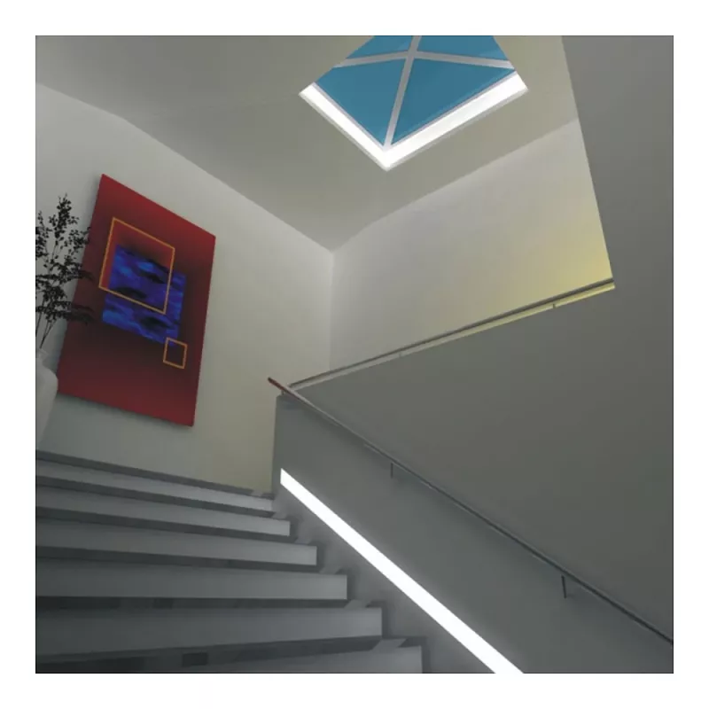 Synergy 21 LED profilis 200 cm, cinkuota skarda Type-D2