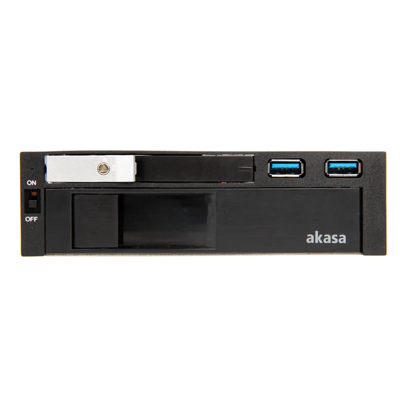 Akasa AK-IEN-01 2.5/3.5 colių diskų lizdo plokštė juoda