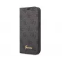 GUESS Book Case dėklas iPhone 14 Pro Max, guma/silikonas, juodas