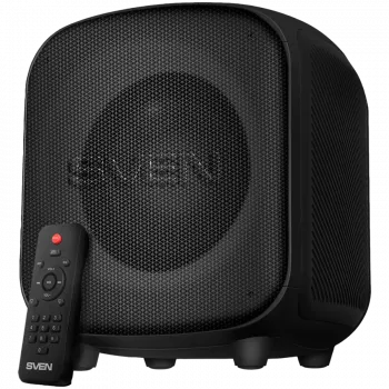 Nešiojamas garsiakalbis SVEN PS-555, juodas, 65 W (RMS), TWS, Bluetooth, USB, microSD, nuotolinis valdymas, ličio baterija