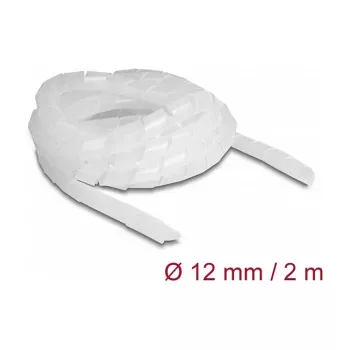 DeLOCK Spiralinė žarna lanksti 2 m x 12 mm skaidri polietileno -40 iki 80 °C