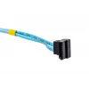 SATA kabelių rinkinys Supermicro CBL-0186L 4 vnt. apvalūs 0,56 m, SATA I, tiesus kištukas–kištukas, juoda/mėlyna/balta
