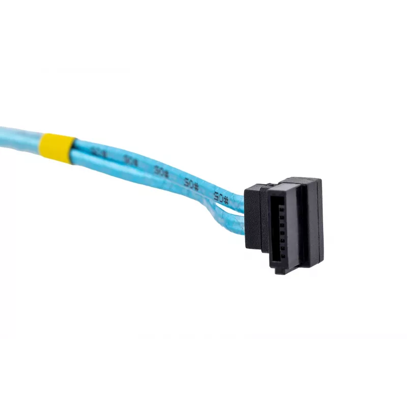 SATA kabelių rinkinys Supermicro CBL-0186L 4 vnt. apvalūs 0,56 m, SATA I, tiesus kištukas–kištukas, juoda/mėlyna/balta