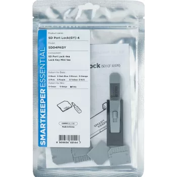 Smartkeeper SD04PKGY Pilkas plastikinis SD kortelių lizdo blokavimo kištukas