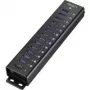 USB šakotuvas Renkforce 13+1 prievadų Model 1299048, aliumininis korpusas, montuojamas ant sienos