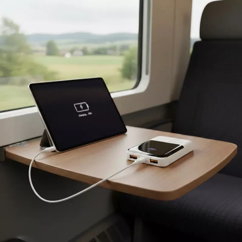 Powerbank everActive EB-10Q 10 000 mAh, 2× USB išėjimai, 22.5W QC4.0