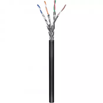 Wentronic goobay - Laidas ritėje 100,0 m - SFTP, PiMF - CAT 6 - Suvyta gysla - Juoda (57195)