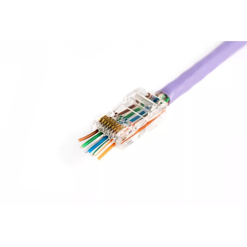 RJ45 kištukas Digitus X-ML-6U-EZ skaidrus vyriškas 100 vnt.
