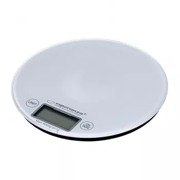 Virtuvinės svarstyklės ESPERANZA EKS003W, 5 kg, 1 g tikslumas, grūdintas stiklas, jutiklinis valdymas