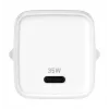 Sieninis įkroviklis USB C 35W 3A Power Delivery 3.0 QC 3.0 baltas