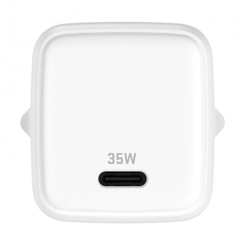 Sieninis įkroviklis USB C 35W 3A Power Delivery 3.0 QC 3.0 baltas