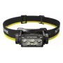 Nitecore HC60 UHE prikabinamas žibintuvėlis su galvos juosta, 4000 mAh baterija, 6 LED, vandeniui atsparus, smūgiams atsparus, juodai geltonas